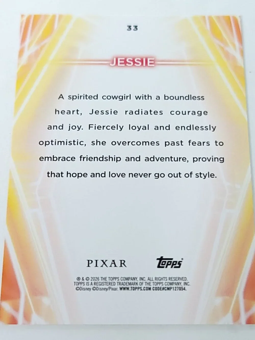 Jessie Topps 2026 Disney Neon Holo Parallel Refractor Limited 017/199 - Picture 4 of 4